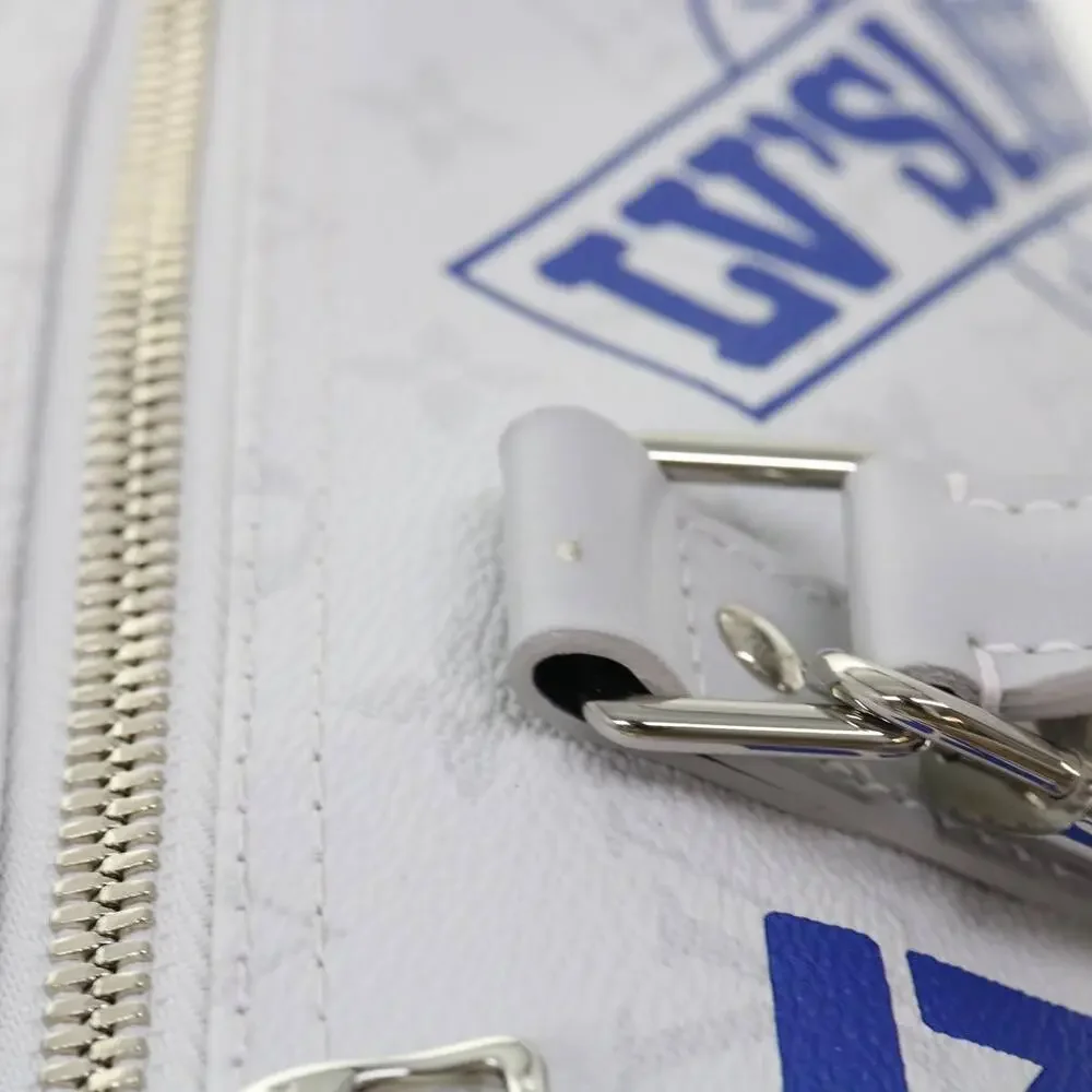 LOUIS VUITTON Monogram White Keepall Bandouliere 50 Bag M44643 - Picture 8 of 16